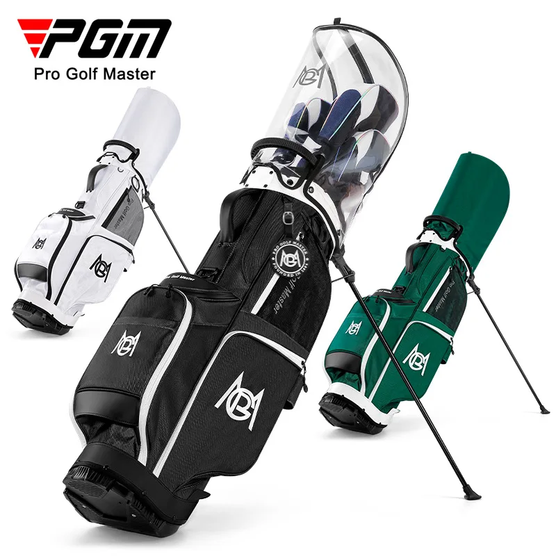 

PGM Golf Bag Men and Women's Bracket Personalized Korean Trendy Transparent Nylon Sports Bag Golf Club Bag