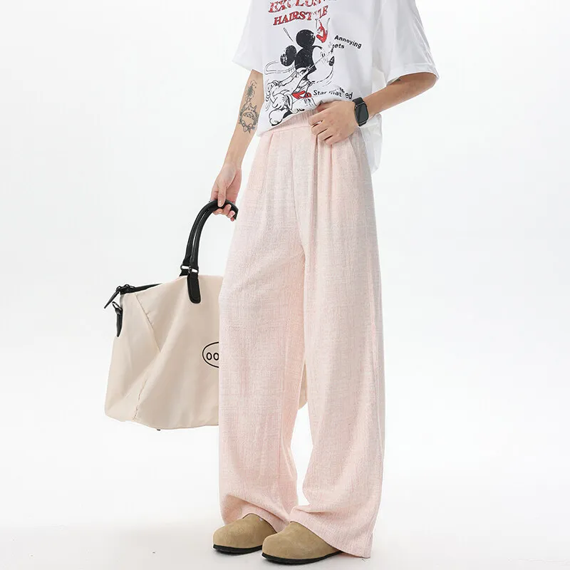 تصميم جديد للجنسين مستقيم الساق السراويل عارضة تنفس مريحة رواية النسيج الأزياء مريح العصرية الأنيقة Athleisure السراويل #3