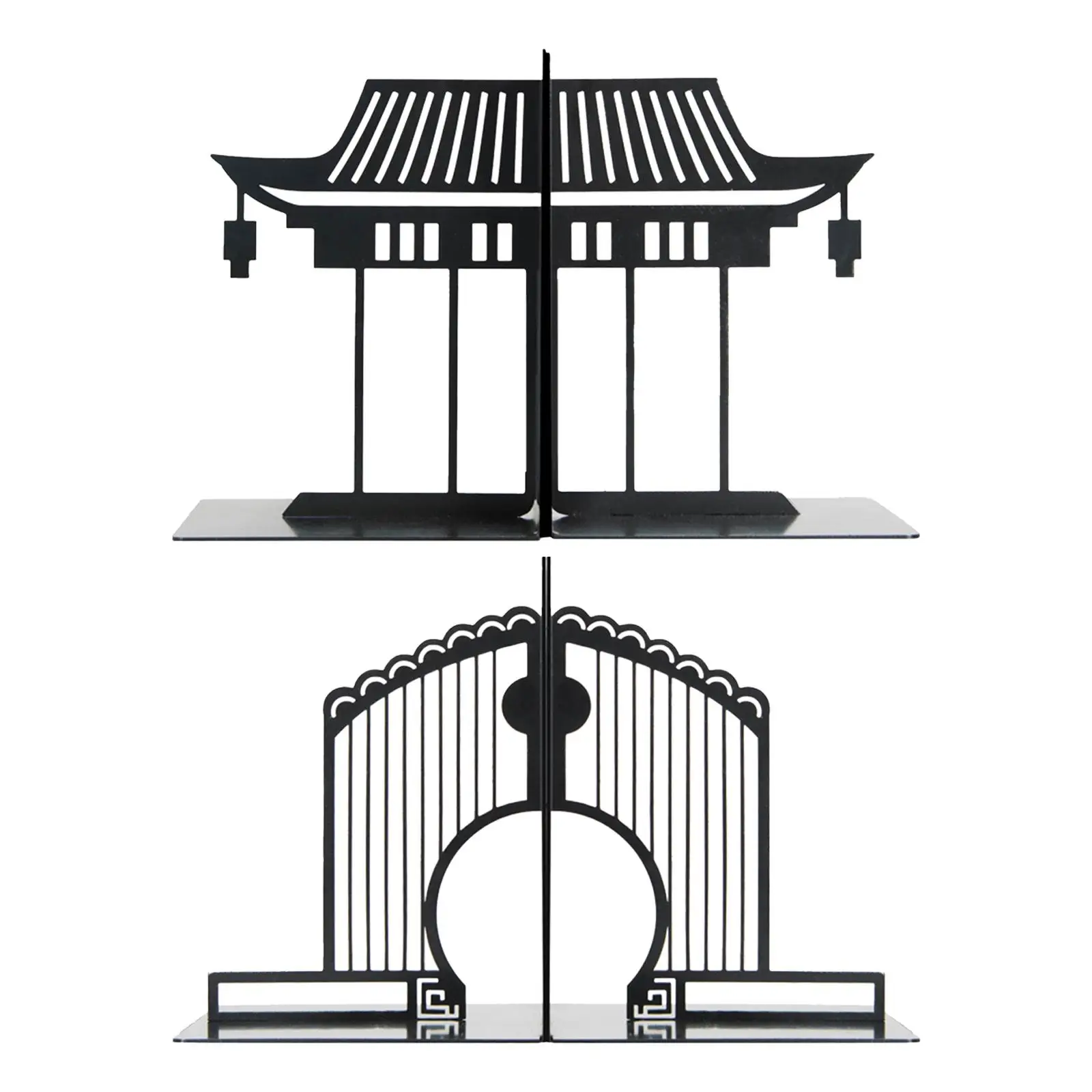 Decorative Book Ends Book Stand Anti Slip Base Architectural Book Supports Figurines for Night Stand Fine Workmanship Elegant