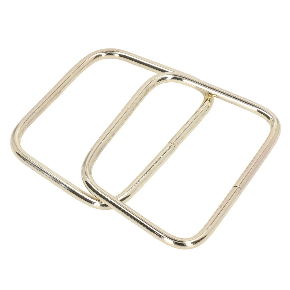 2pcs Purse Making Gold Handbag Handles Trapezoid Shape Iron Bag Handles Glossy Finish Bag Handle Replacement Jewelry Making