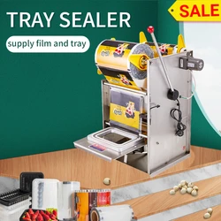 Tabletop Plastic food Tray Sealing Manual Tray Sealer Packaging Machine For Food Shop