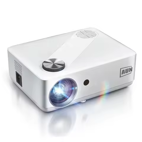 A-U-N AKEY8-Basic LED Projector Full HD Video projector 6000 Lumens 4K Video Projector for Home Cinema