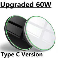 60W Wireless Charger Pad for iPhone 16 15 14 13 12 Pro Max X Samsung Xiaomi Phone  Chargers Induction Fast Charging Dock Station