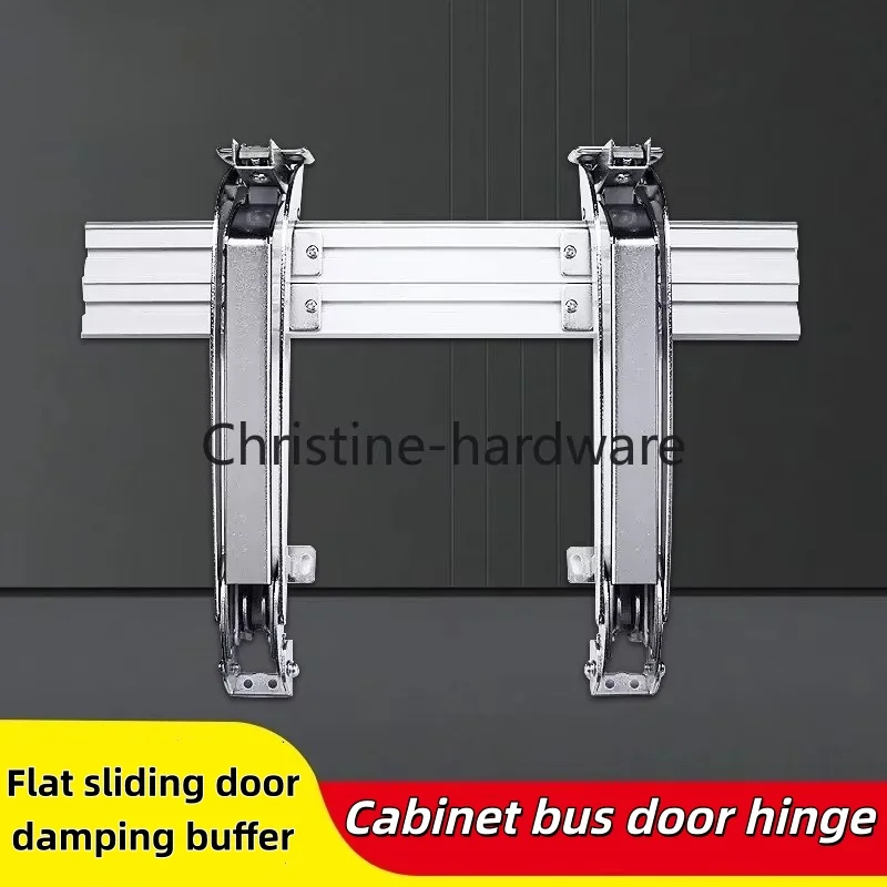 Aluminum Alloy Hardware Door Hinge Damping Buffer Sliding Door Hinges Flat Opening Door Wardrobe Hinge Corner Cabinet Hinge