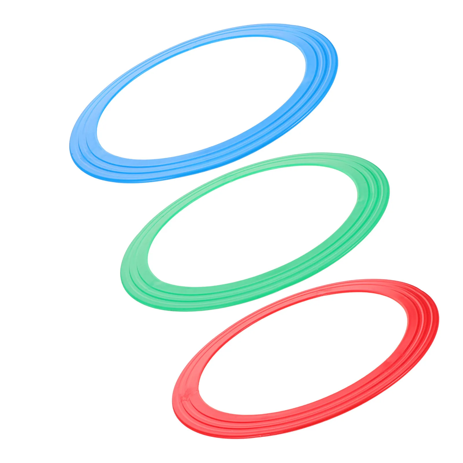 

3Pcs 33Cm Plastic Agility Rings for Outdoor Sports Tossing Games Rhythmic Gymnastics Juggling Kit with Comfort Grip