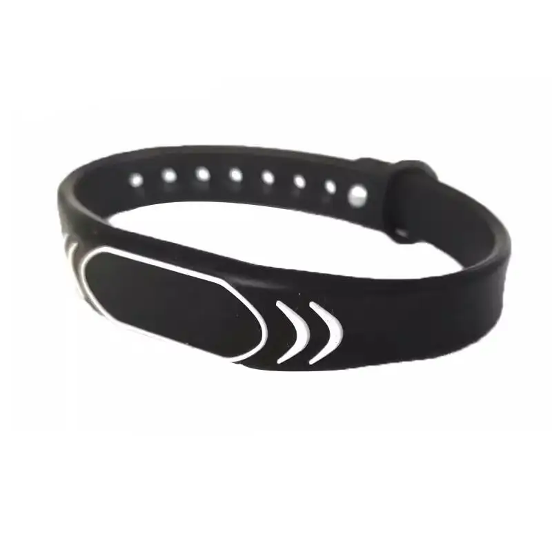 1Pcs Adjustable 5 Colors IC 13.56MHz 1K S50 Bracelet Silicone Waterproof Read Only NFC Tag Wristband Watch RFID Card Keyfob