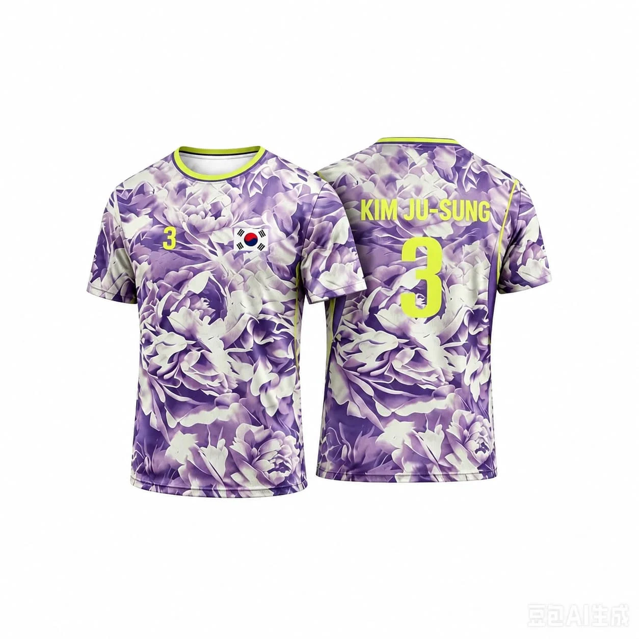 Südkorea Fußballtrikot Lässiges Sommer-Sport-3D-Druck Damen-T-Shirt Unisex-T-Shirt Kurzarm Schnelltrocknend Herren-T-Shirt – Detail 12