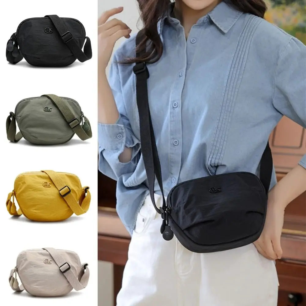 Fashion Long Strap Shoulder Bag All-match Multi-pocket Crossbody Bag Durable Light Weight Messenger Bag