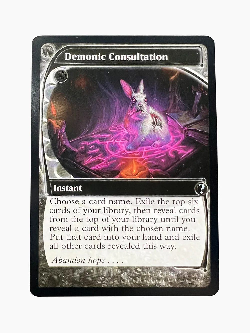 Holo/Foil Demonic Consultation Magical Proxy Cards Game Quality Proxy Board Game Trading Cards Proxy