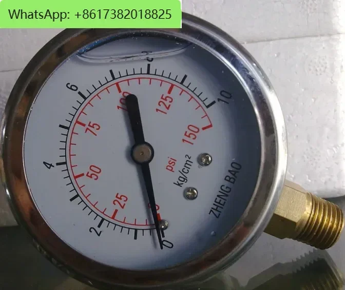 YN60 10Kg/150Psi 2-point thread shock-resistant pressure gauge Shanghai Zhengbao Pressure Gauge Factory