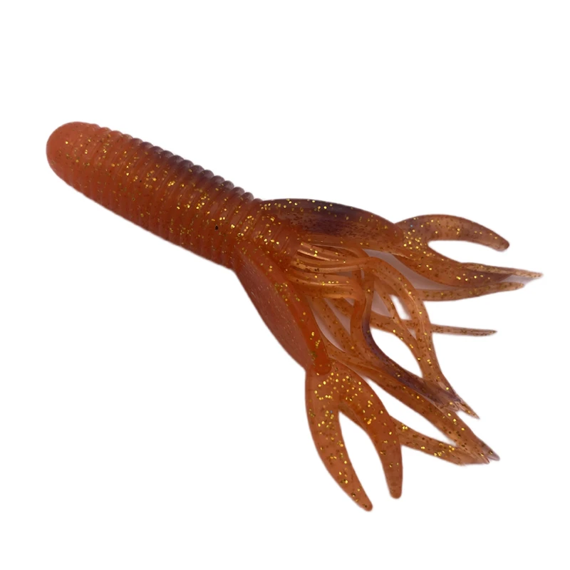 5 قطعة * 9 جرام/10 سنتيمتر الروبيان على شكل لينة الطعم Pesca دودة جراد البحر إغراء الأسماك حفرة باس النار سحلية إغراء Cannonball جاذب قطرة اللحية