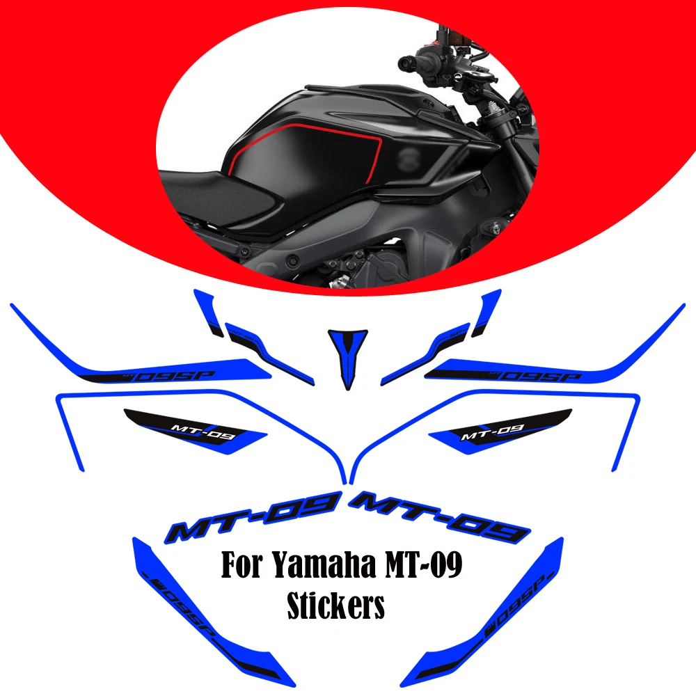 

For Yamaha MT-09 MT09 MT 09 SP NEW Motorcycle Tank Swing Arm Stickers Decals Fairing Front Face Fender 2024 2025