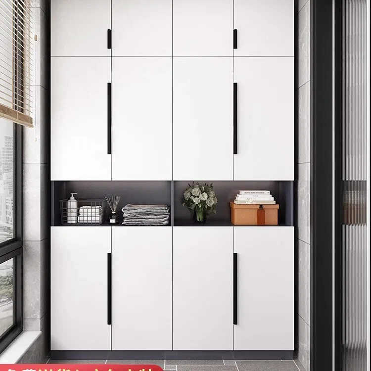 bay window cabinet balcony locker water drying storage locker against the wall large capacity shoe cabinet sundry cabinet