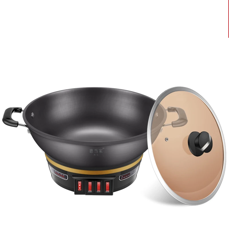 Induction Hot Pot Food Warmer Instant Noodle Big Vegetable Non-stick Pan Chinese Hot Pot Ramen Machine Fondue Chinoise Cookware