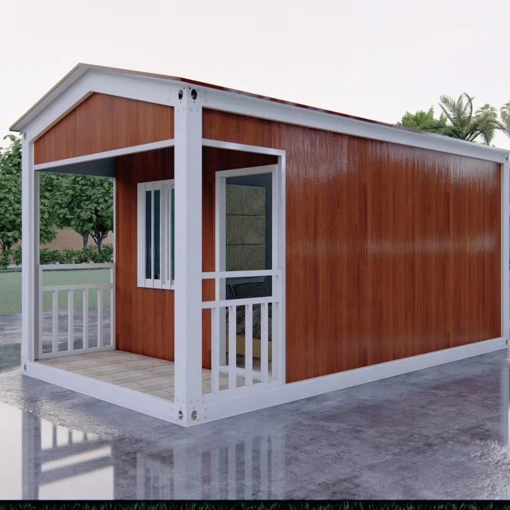 Modular Prefabricated Steel Houses Convenient Outdoor Living Container Homes Made of Sandwich Panel