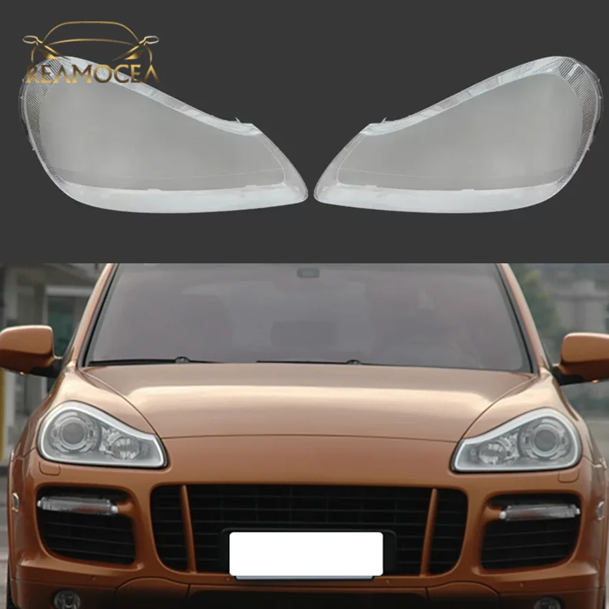 

Reamocea 1Pc Car Headlight Shell Lamp Shade Transparent Lens Cover Headlight Cover For Porsche Cayenne 2007-2008 2009 2010
