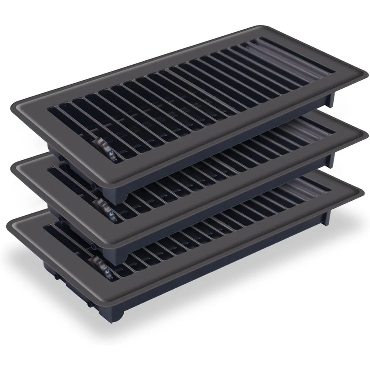 3Pc Floor Vents,4x10In Floor Register Floor Vent Covers for HeavyDuty Air Floor Vent Cover for Home Floor Wall Ceiling,B