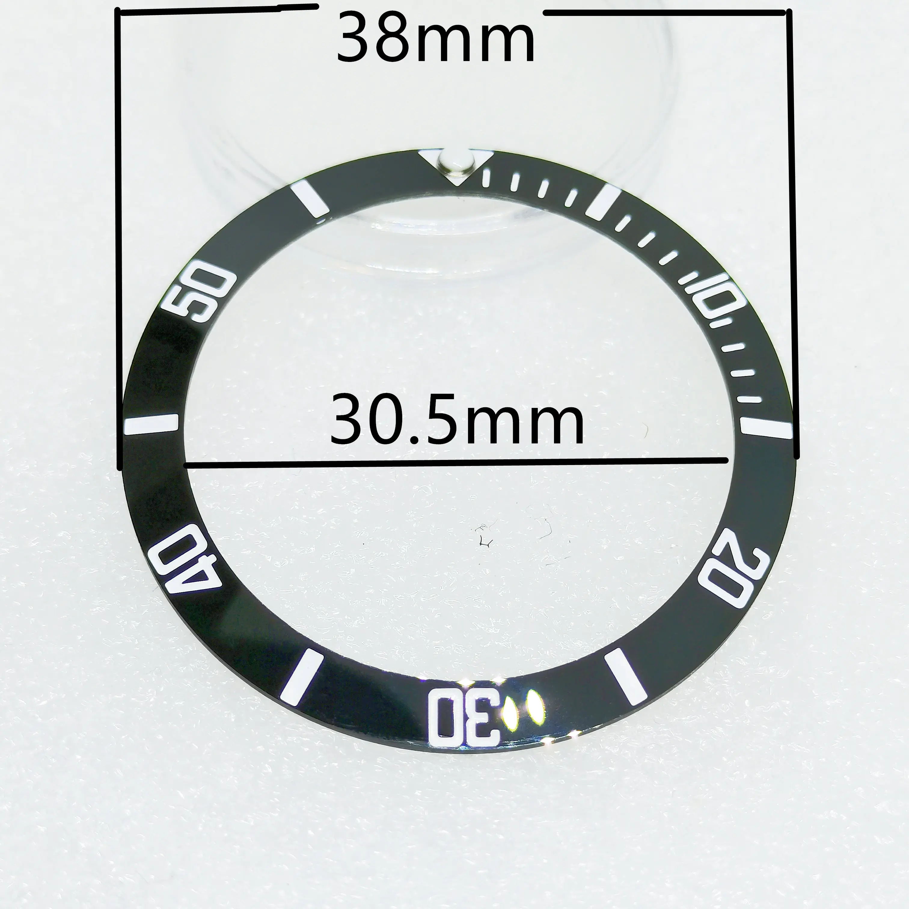Free Shipping Watch Accessories SUB Ceramic Bezel Outer Diameter 38MM Inner Diameter 30.5MM