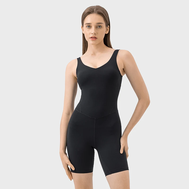 Ropa de Yoga para mujer, conjunto de gimnasio, traje de una pieza fino, realce del vientre, glúteos, chándal de Yoga y Pilates