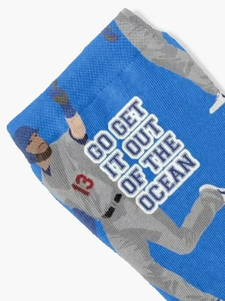 جوارب Max Muncy Go Get It Out of The Ocean هدية للرجال من القطن عالي الجودة للمشي لمسافات طويلة جوارب بناتي للرجال #2