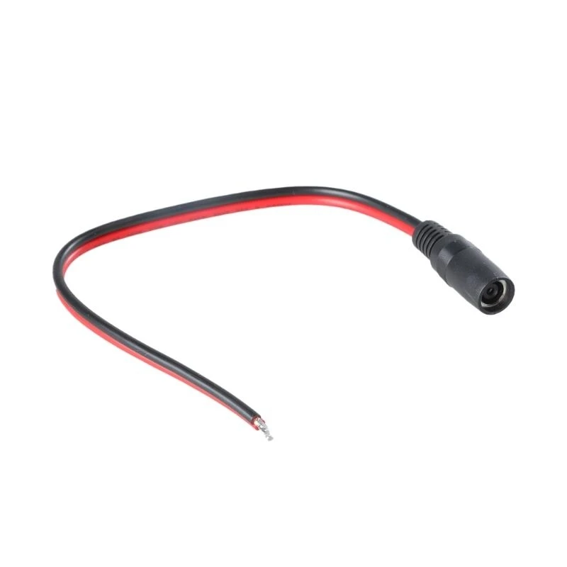 Female/Male Plug DC8020 to Bare Wire Open End Power Cord 14AWG 8.0x2.0mm Wire