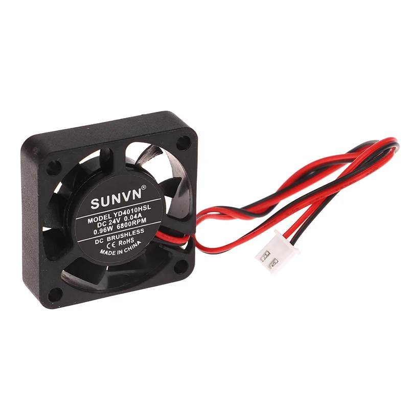 Innovative Practical 4010 DC Cooling Fan 5V-24V Suitable For Oil Bearing Brushless Cooling 2PIN SUNVN 40mm Silent Cooling Fan DC