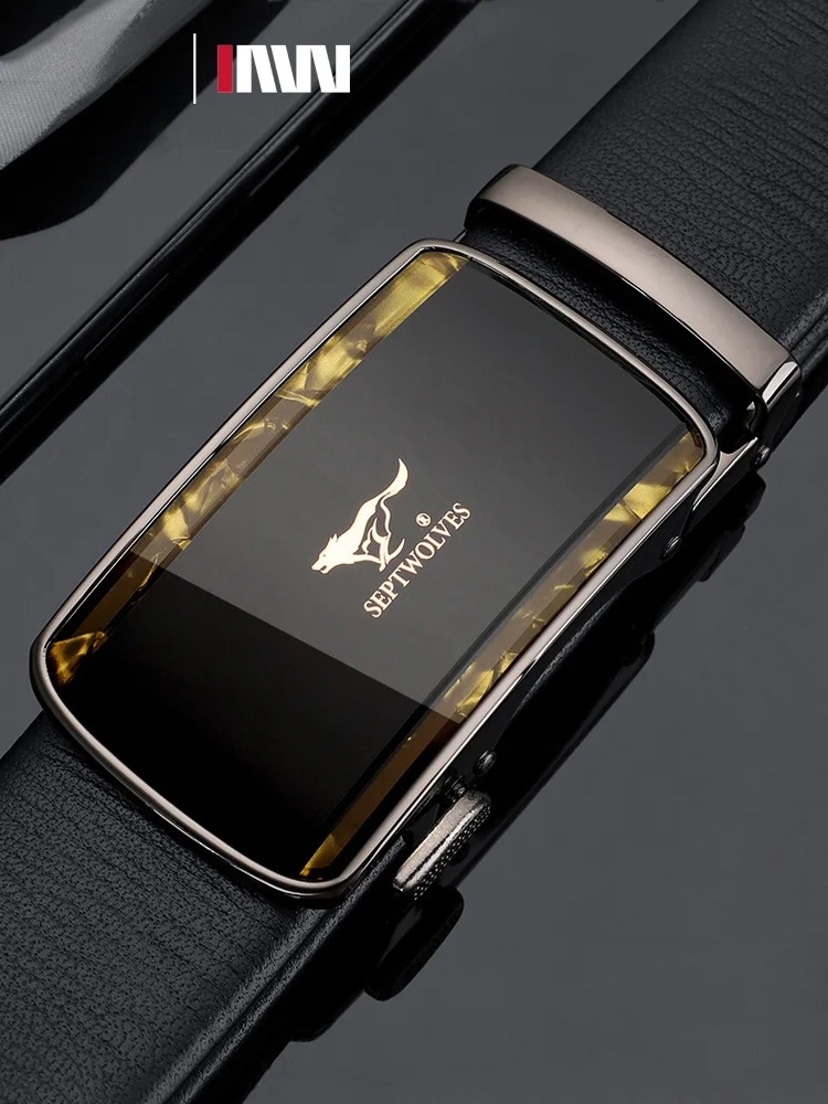 pure-top-layer-cowhide-belt-genuine-leather-men's-auatic-bule-waist-belt-soft-leather-for-young-men-busin-sle