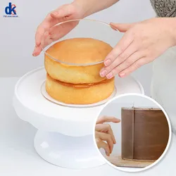 4 6 8 10inch Round Acrylic Cake Discs Topper Reusable Baking Insert Boards Disk Base for Cakes Trimming Decorating Supplies
