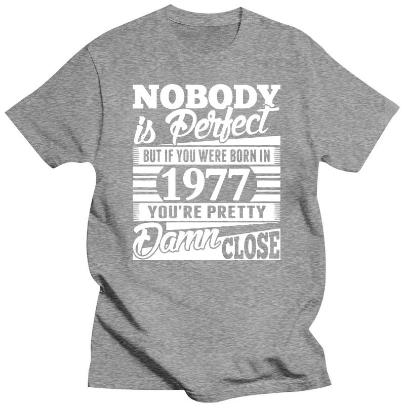 2024 Summer Style New T Shirt Men Made in 1977 Vintage T-Shirt Born 1977 Birthday Age Year Gift Top Funny Casual Tee Shirts