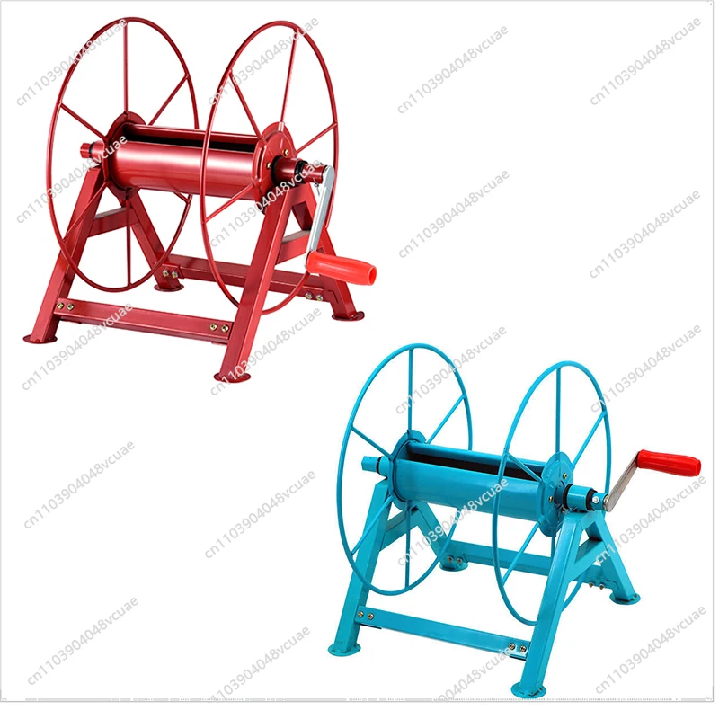 Small Hand Crank Electric Power Construction Pay-off Device Take-up Traction Rope Cable Take-up Frame Pay-off Frame Winding