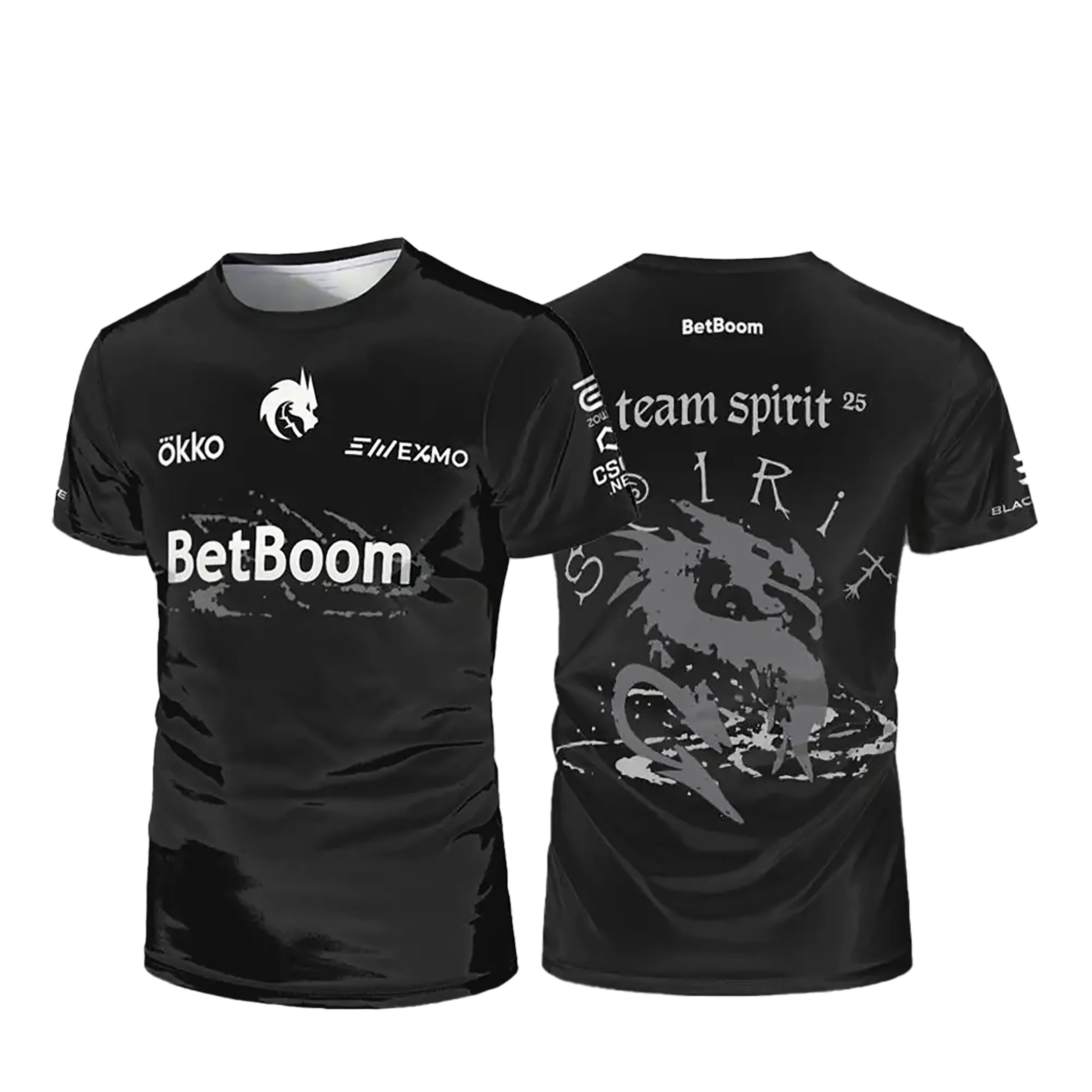 قميص Team Spirit Esports Pro Kit Jersey - زي تدريب CS2 للموسم 25-26 للجنسين خفيف الوزن وجيد التهوية بأكمام قصيرة