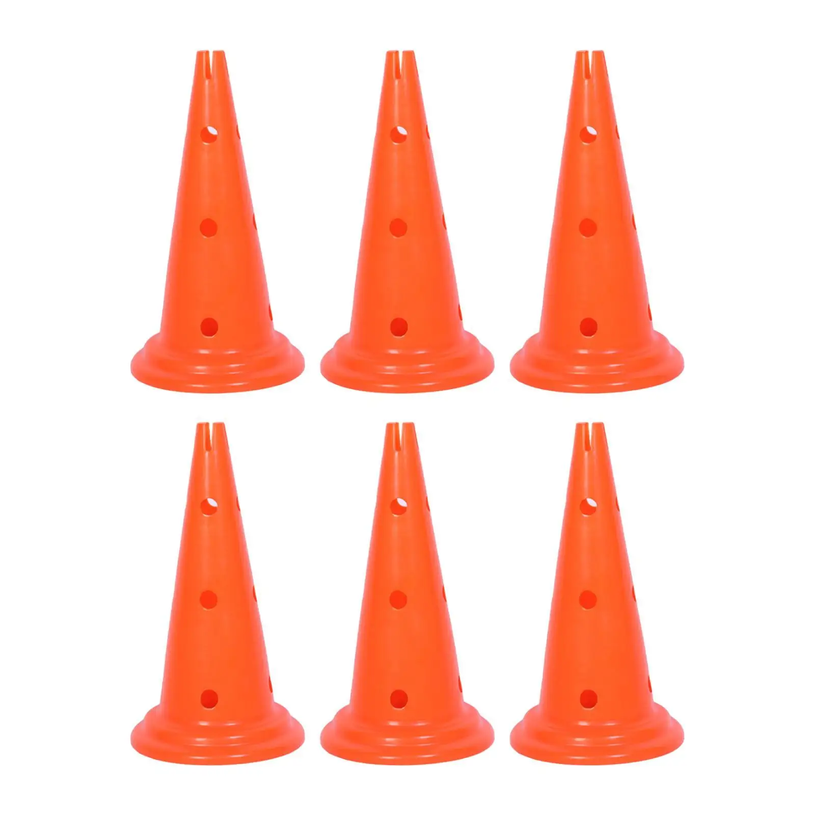 6Pcs Agility Hurdle Cones Training Cones Field Marker Equipment Soccer Cones Agility Cones for Speed Training Soccer Hurdle