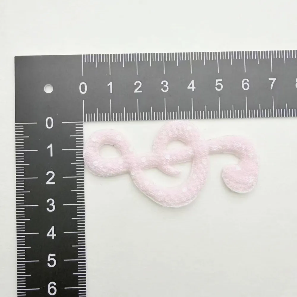 10pcs/set Single-Sided Black White Polka Dot Music Note Fabric Craft Embellishments DIY Sewing Applique Patch for Hats Gloves