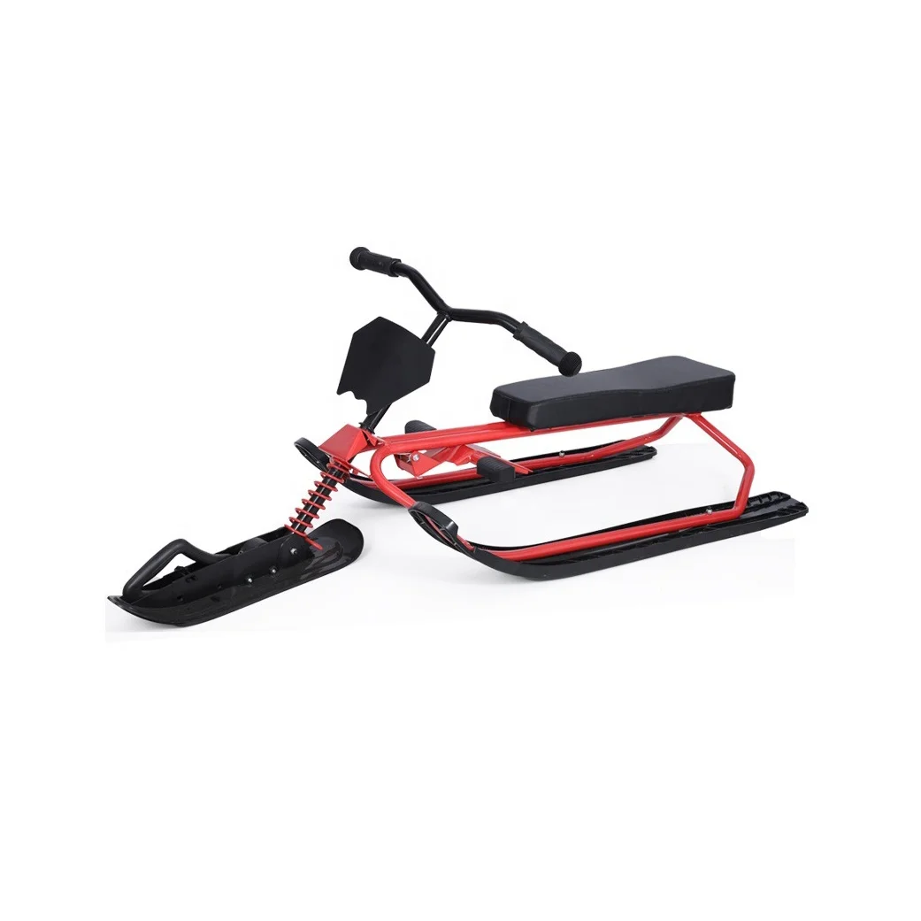 GIBBON Children's Outdoor Padded Steering Wheel Snow Bike Sled