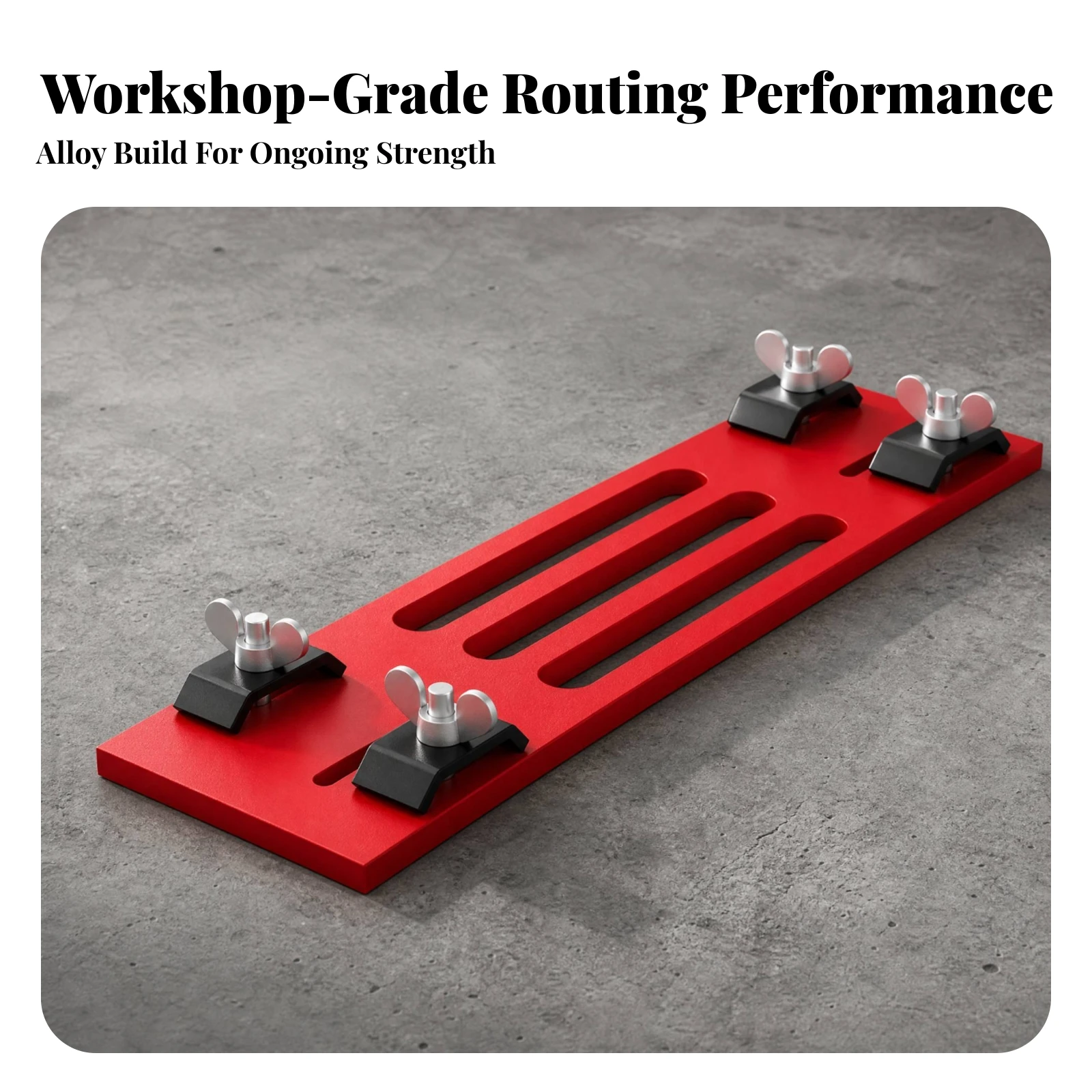 Cutting Machine Base Plate Universal Base Plate with Clamping Blocks Low-Profile No-Drill for Woodworkers, Woodworking