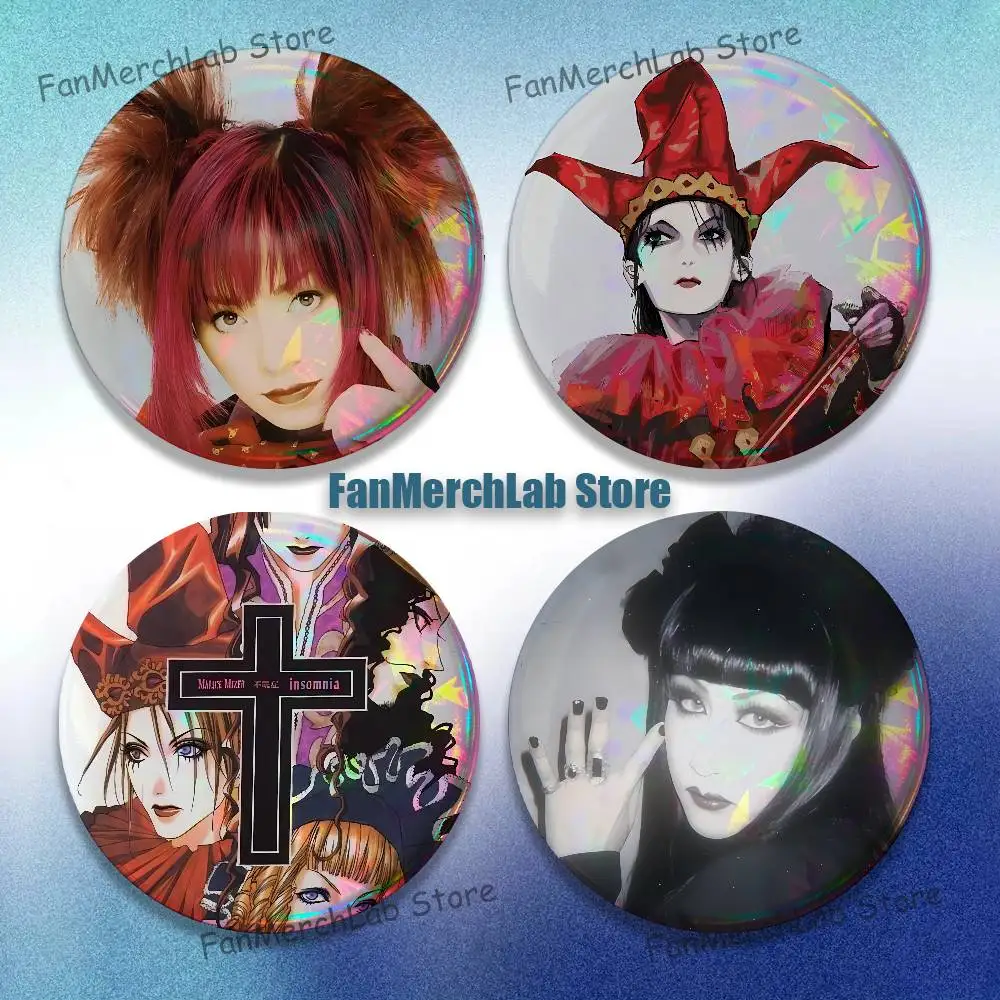 

M-Malice M-MizerS Rock Band Creative Round Badge Button Pin Bag Decor Fans Collection Friends Gift Brooch