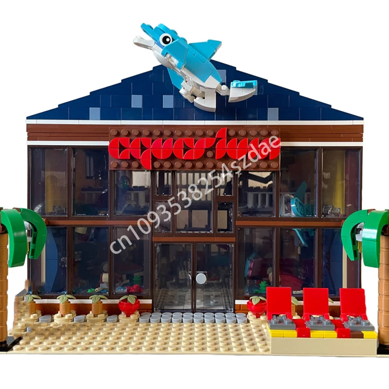 

1386pcs MOC Aquarium Building Blocks Birthday Adult Model Christmas toy Gift Constructing Plastic Educational Creative