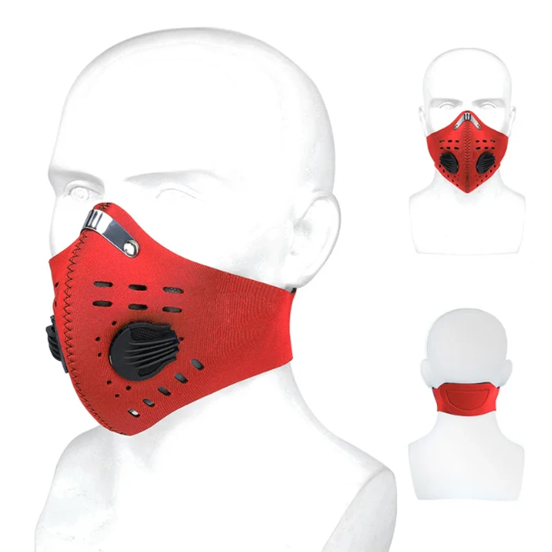 Men Women Cycling Bike Wear Mask Outdoor Anti Dust Face Mask Breathable Anti-pollution Air Filter Face Anti Fog Face Mouth Masks