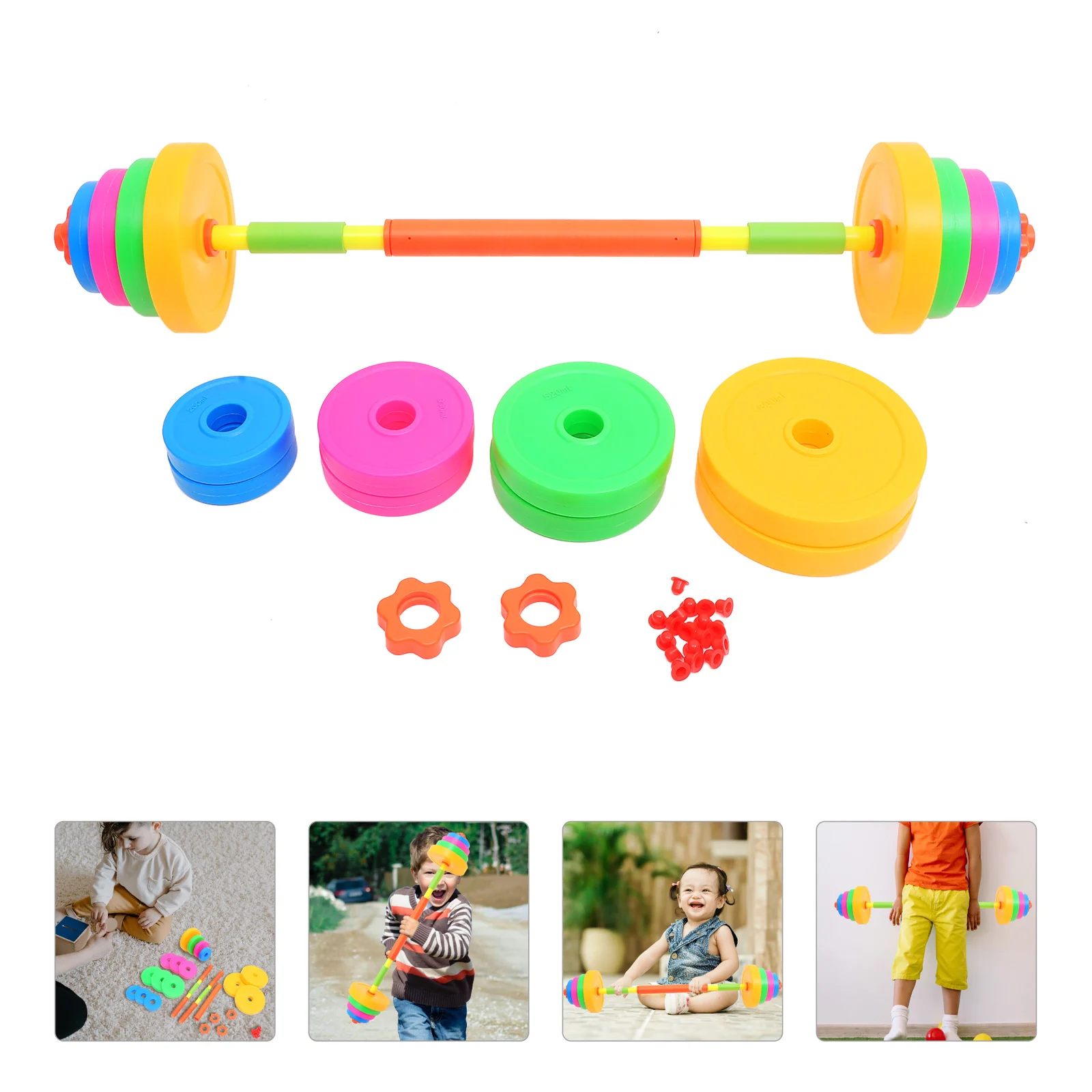 

Kid Barbell Pre-school Arm Exercise Toy Dumbbell Plastic Plaything Small Weights Women Workout Equipment Child Hand Weight