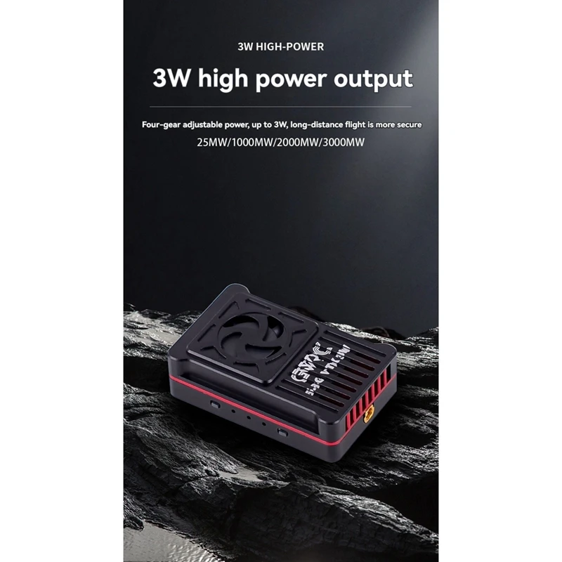 5,8G 3W VTX видеопередатчик 48CH 25Mw/1000Mw/2000Mw/3000Mw для гоночного дрона FPV дальнего действия