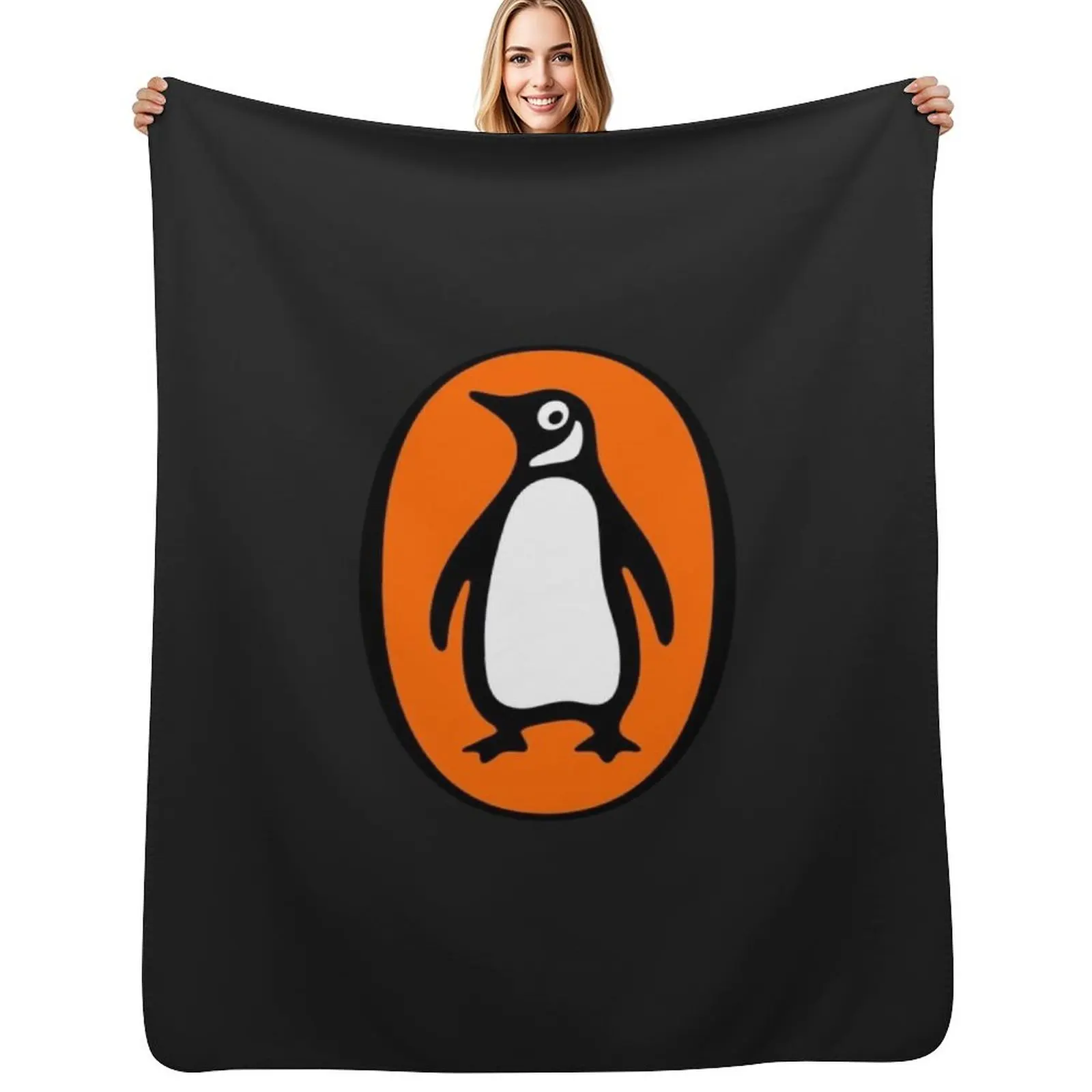 Penguin Books Sticker Throw Blanket Bed for winter Thermals For Travel Luxury Brand Hairys Fashion Sofas Blankets