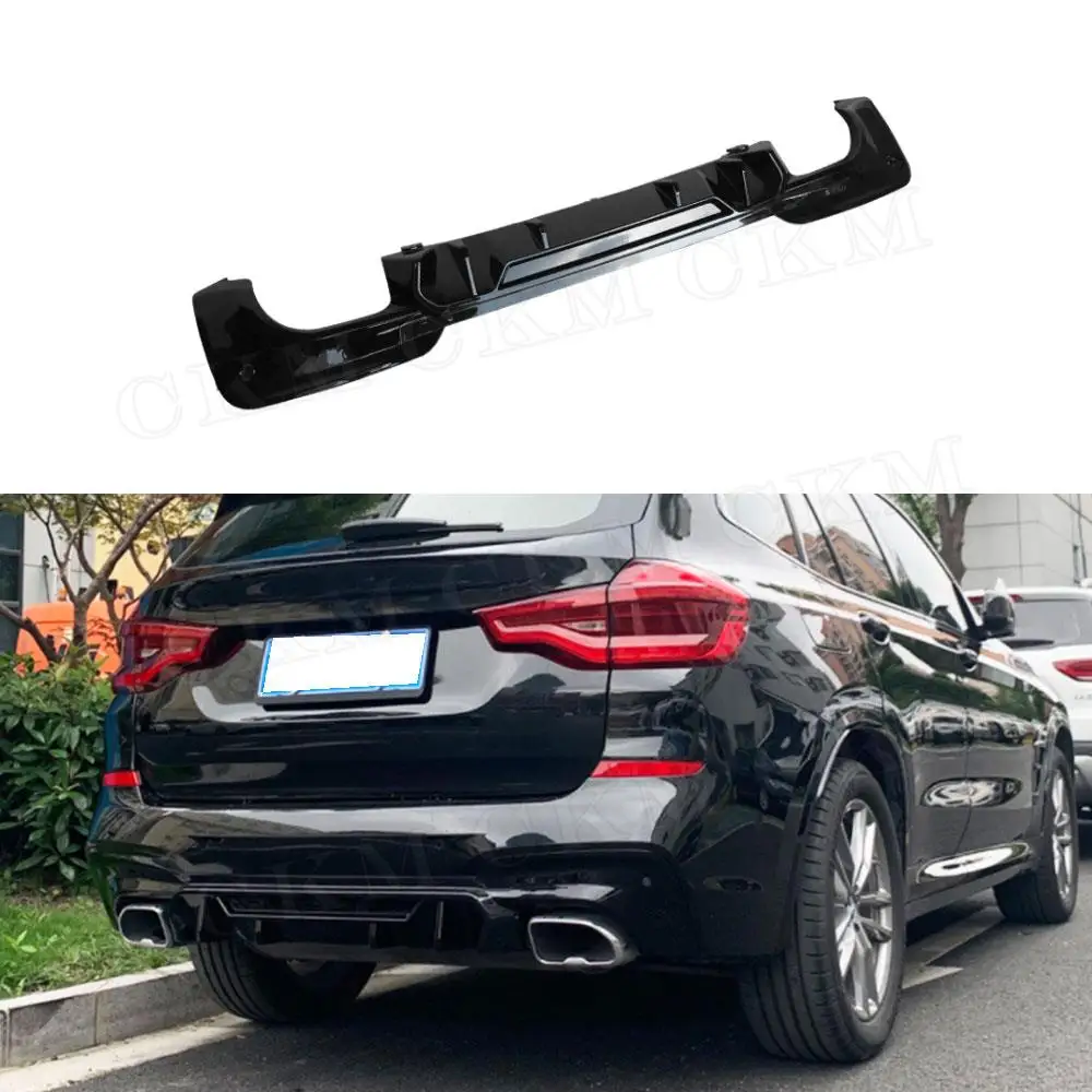 

ABS Material Gloss Black Car Rear Bumper Lip Diffuser For BMW X3 G01 M Sport 2018-2020