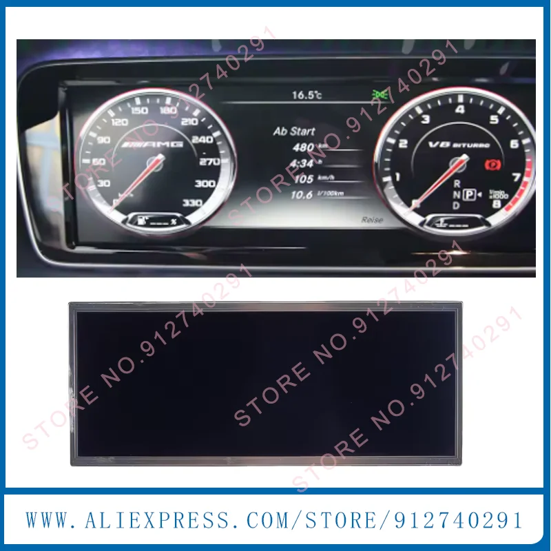 Original 12.3 Inch LCD Display Screen For Benz W222 S320 S350 S400 S500 S600 S63 S65 Cluster Instrument Dash Speedometer LCD