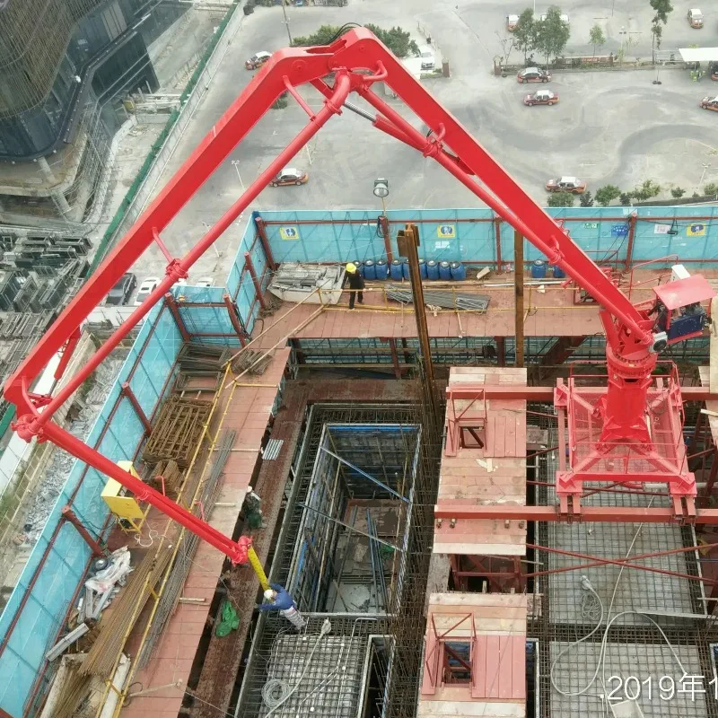 Customized Form-Frame Hydraulic Concrete Boom Placer Separate Boom Concrete Spreader With CE Certificate