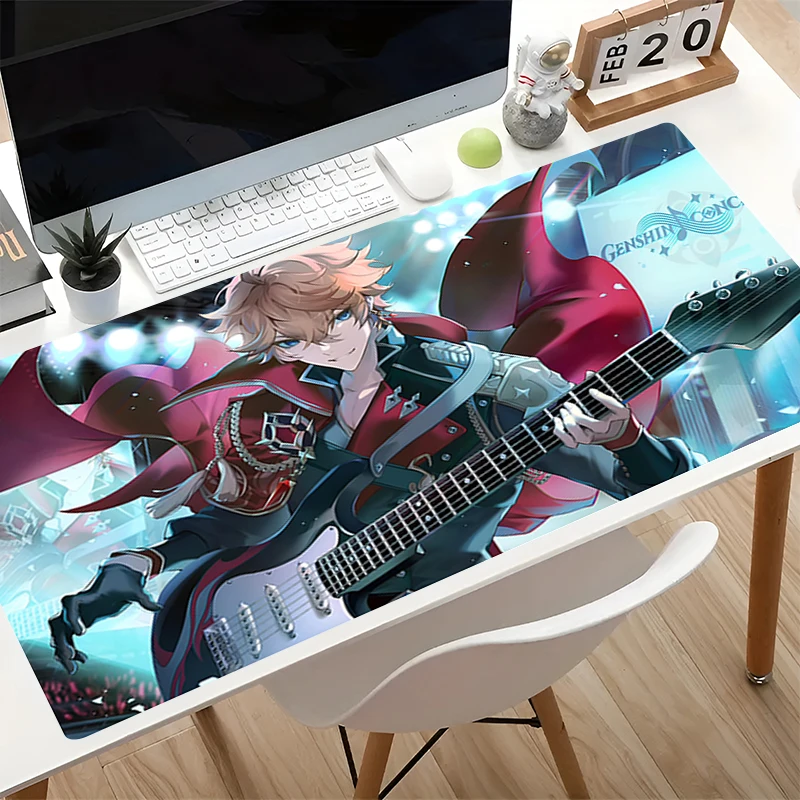 Computer Mouse Pad G-genshin Impact Tartaglia Gaming Mouse Pad Pc Accessories Large Mouse Pad Gamer Extended Mousepad Desk Mat