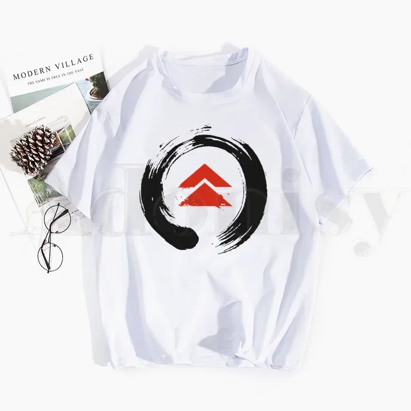 تي شيرت بأكمام قصيرة للرجال والنساء ، قمم ، تي شيرت ، ملابس الشارع غير الرسمية ، شبح تسوما الياباني ، الساموراي ، جين ساكاي ، مضحك #4