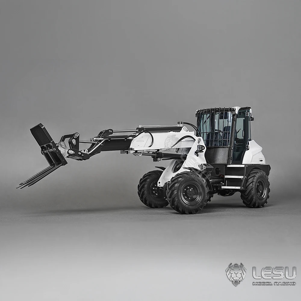 

LESU AT1050 RC Hydraulic Loader Telescopic Arm Fork Metal Truck 1/14 Radio Control Construction Vehicle Heavy Machine Model Toys