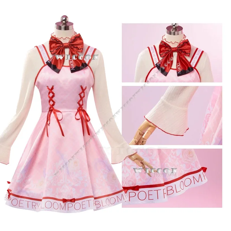 

Игра Infinity Nikki Косплей Костюм Красный Лук Розовое Платье Лолита Костюм Трикотажное Нижнее Белье Милые Женщины Девушка Хэллоуин Customizeda; 2'k,