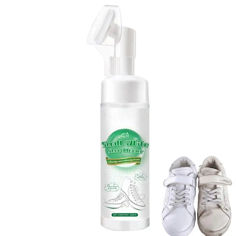 200ml Leave-In White Shoe Cleaner White Shoes Cleaner Tennis Shoe Cleaner Multifunctional Efficient Sports Shoes Cleaner