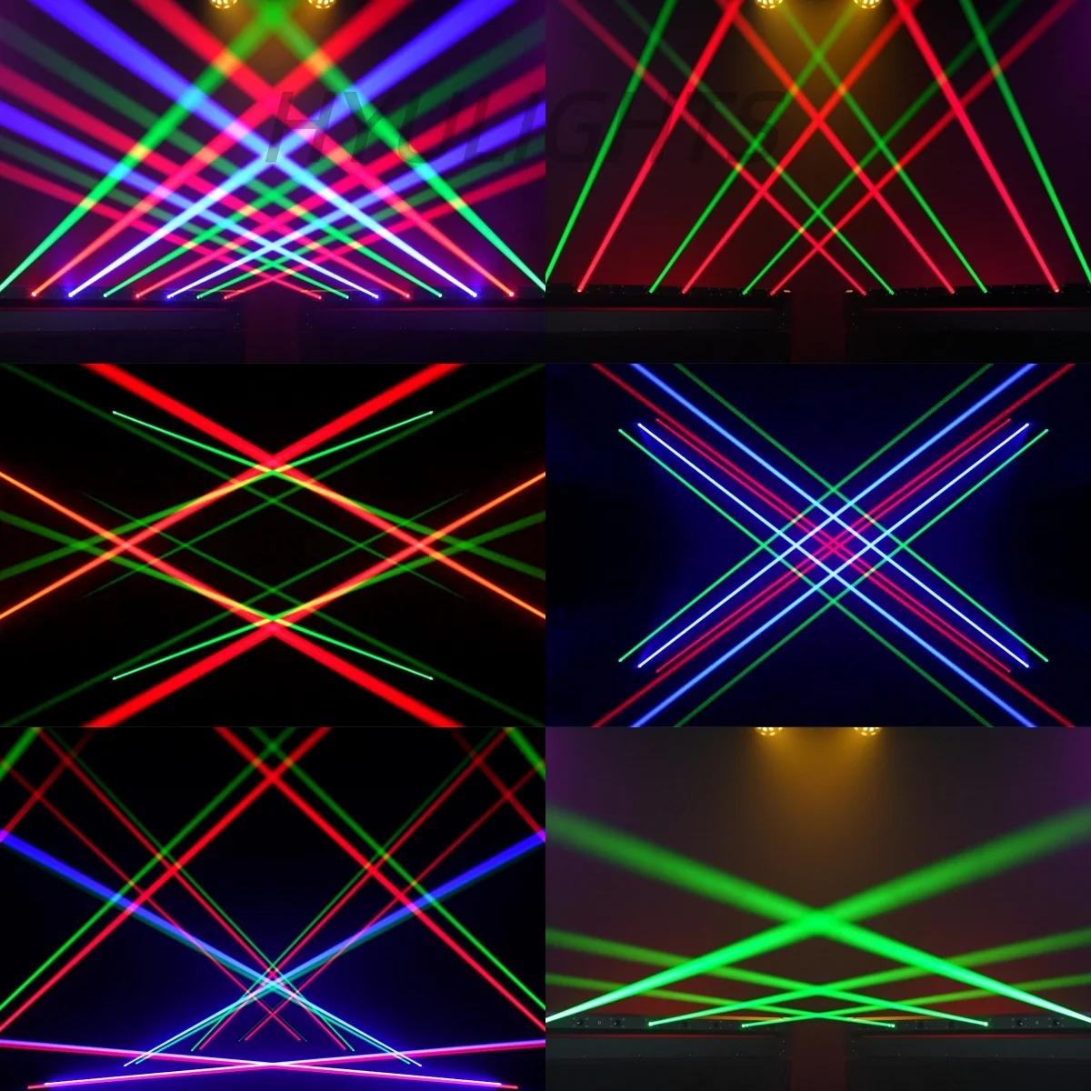 8-Augen-Strahl-Laserlicht DMX512 Bühnen-RGB-Farb-Rotations-Moving-Head-Licht DJ-Party 120W Lasershow für Party, Bar, Nachtclub – Detail 4